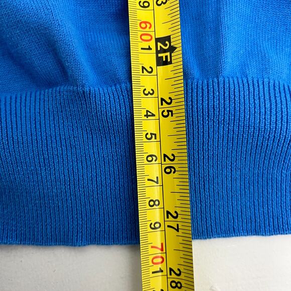 Chaps Mens 2XB Pullover Sweater Vest Blue V-Neck Knit Golf Performance Preppy - Picture 8 of 8